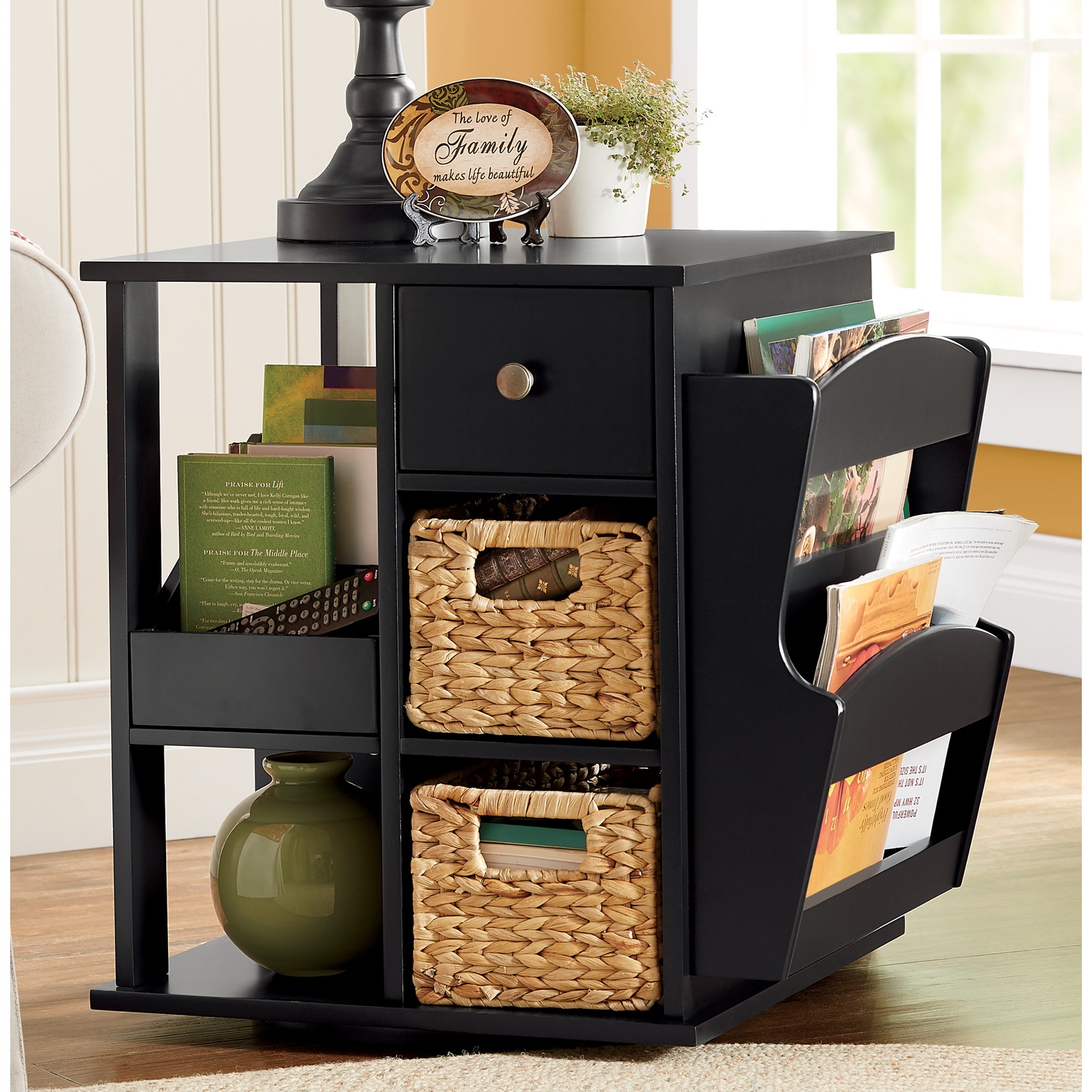 Albia end table on sale with storage