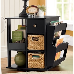 Admiral Rotating End Table with Storage, , large