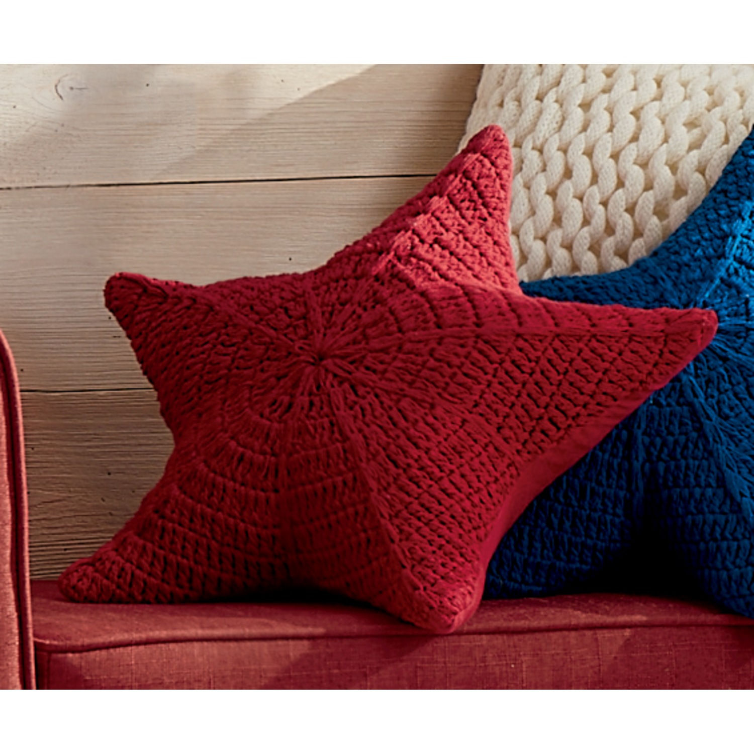 Large star cushion hot sale