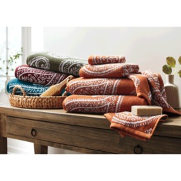 6-piece Serene Paisley Towel Set, , large