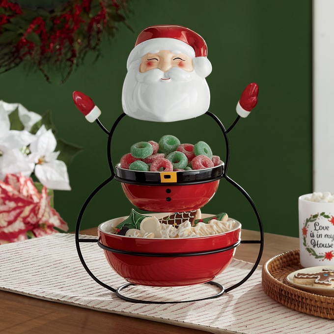 Two-Tiered Santa Server, , large