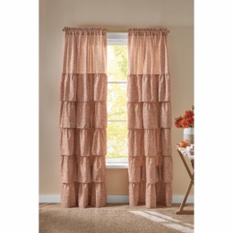 Annie Layered Ruffle Single Window Panel, , large