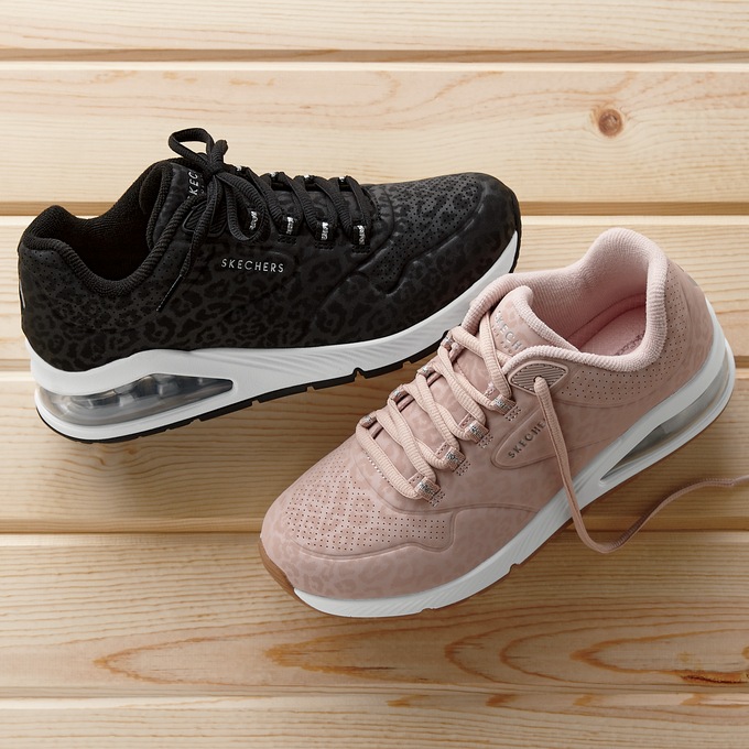 Skechers leopard shoes hot sale
