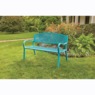 Colorful Garden Bench, Clearwater Blue, large