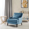 Martha Stewart Anna Arm Accent Chair, Blue, large
