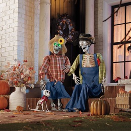 Hillbetty, Hillbilly and Bonezie Hillbilly Farm Dog Skeletons, , large