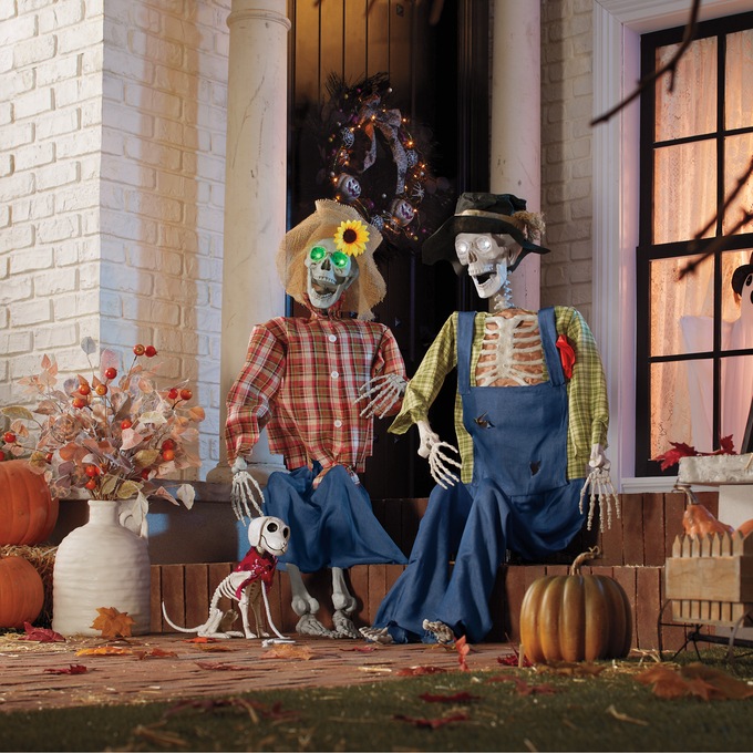 Hillbetty, Hillbilly and Bonezie Hillbilly Farm Dog Skeletons, , large