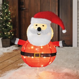 Lit Pop-Up Santa D&eacute;cor, , large