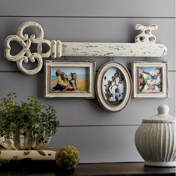 Key Wall Decor with Hanging Frames