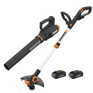 Worx Power Share 20V GT 3.0 Trimmer & Turbine Blower (Batteries & Charger Included), , large