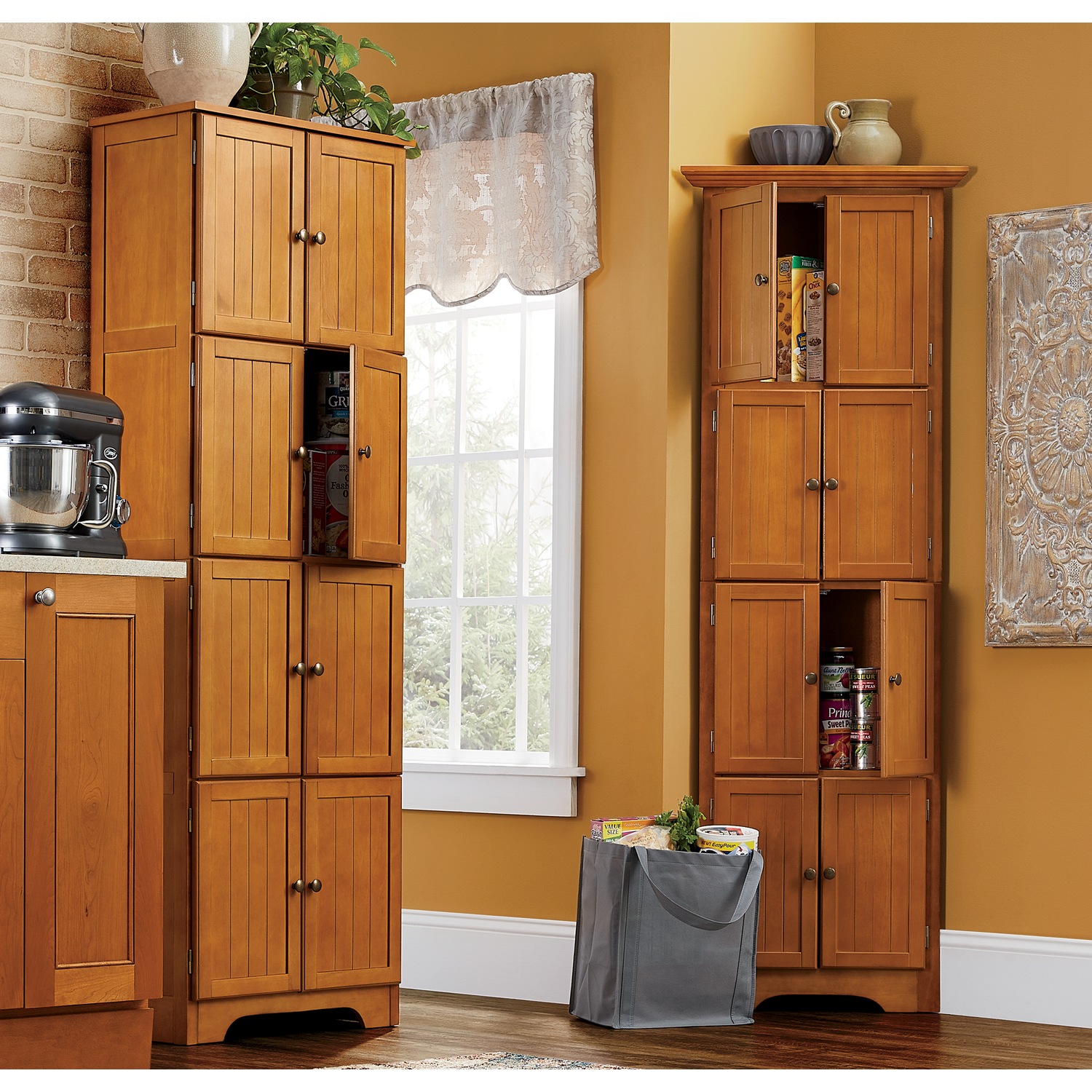 8 door store pantry cabinet