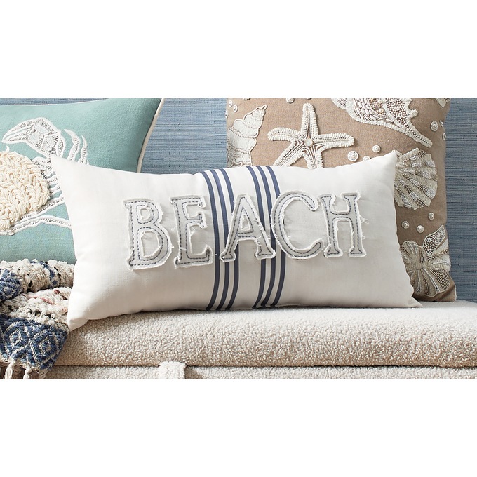 Coastal Beach Accent Pillow, , large
