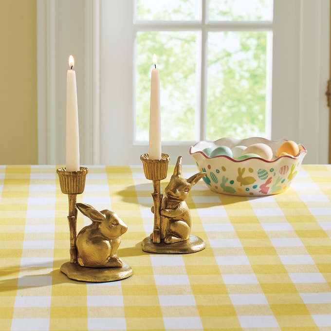 Bunny Taper Candleholder, , large