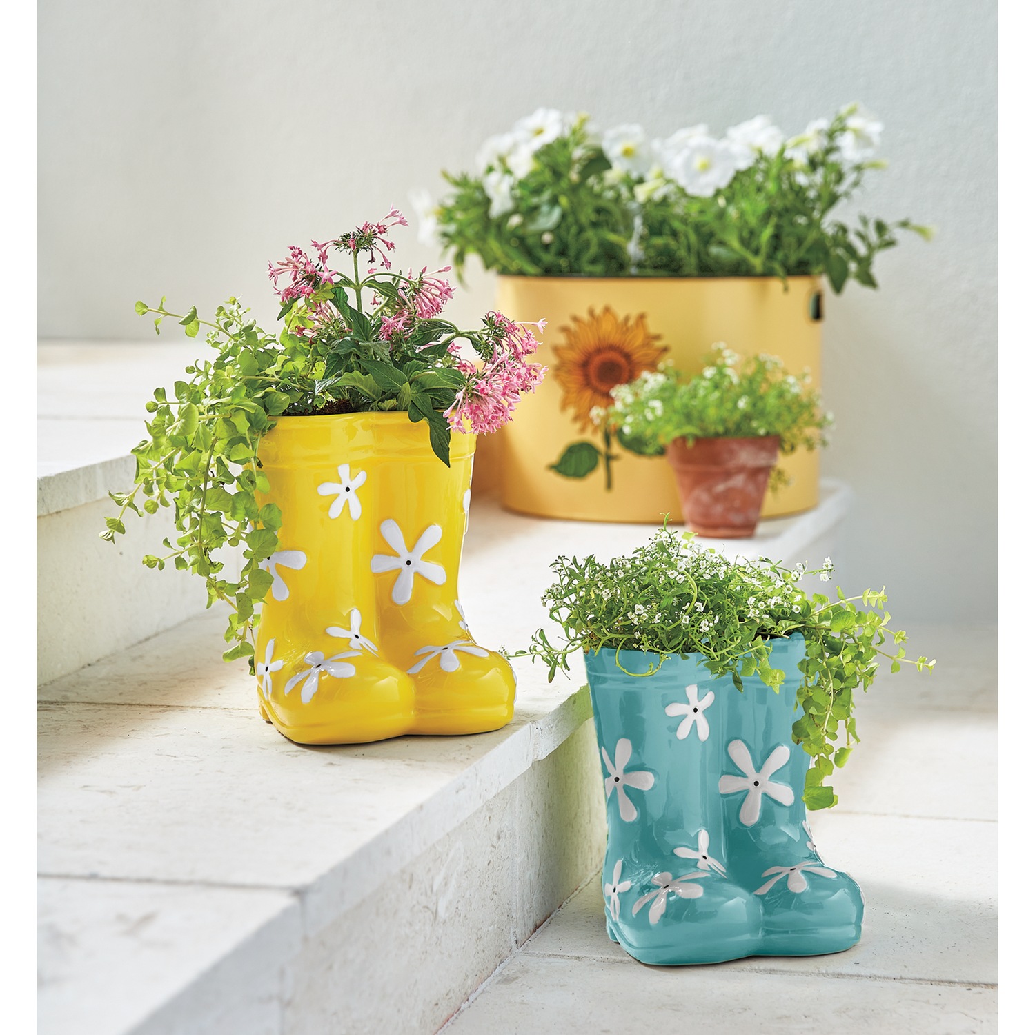 Planter Vase Rain Boots Under $20 Wellington Boot Flower Pot Novelty  Ceramic Garden Planter Home Decor Gift UK