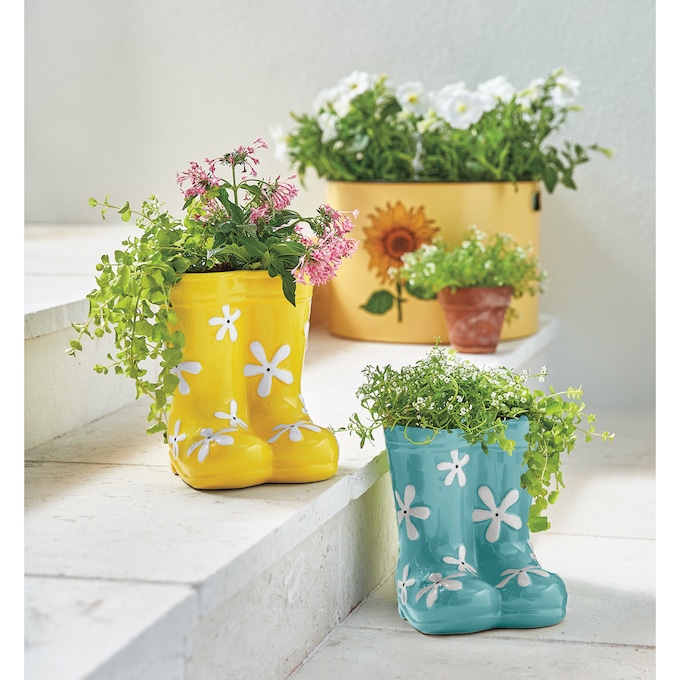 Rain Boot Planter, , large
