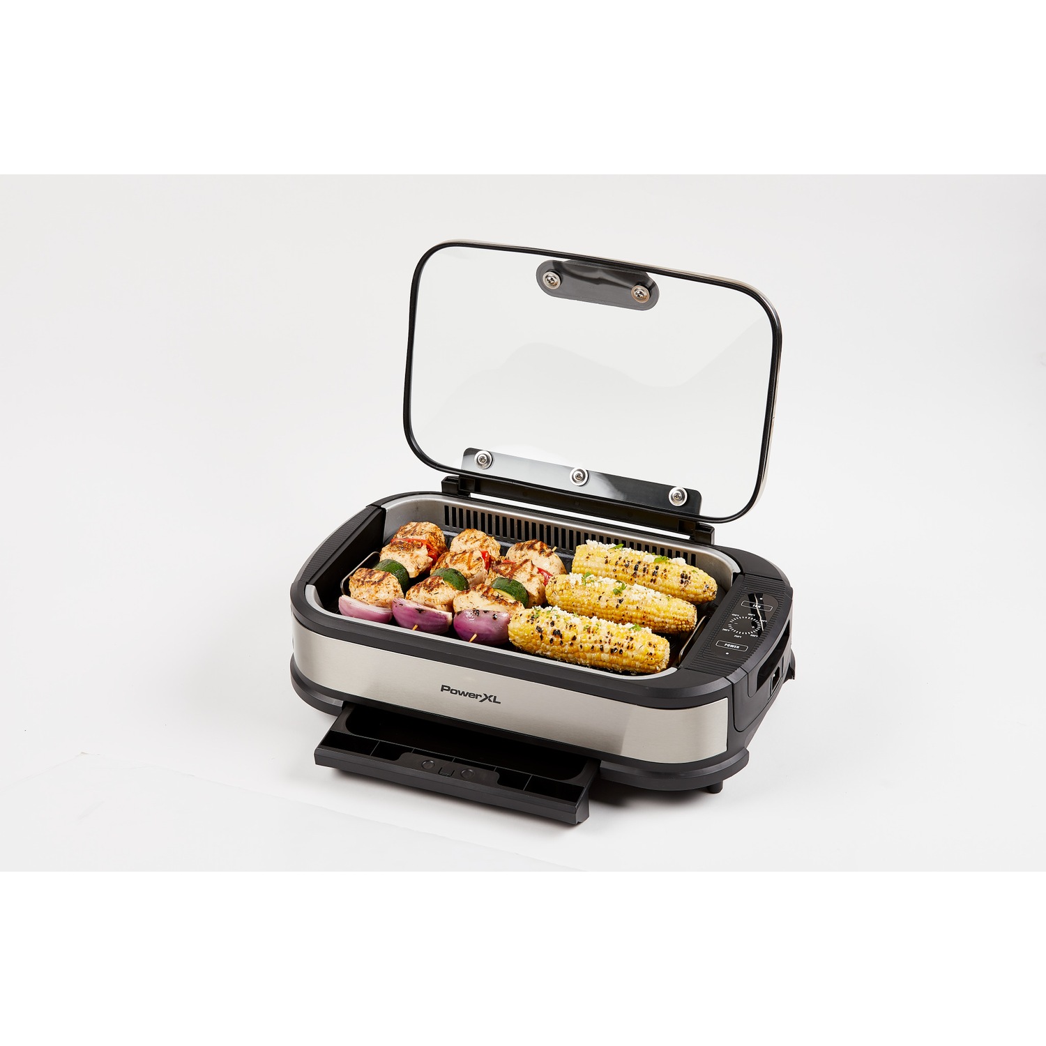 PowerXL Smokeless Grill Pro Stainless & Reviews