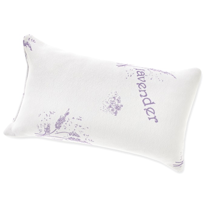 Memory Foam Bed Pillow, Lavender, large