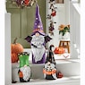 Set of 3 Large Lit Halloween Gnomes, , large