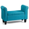 Parker Storage Bench, Turquoise, large