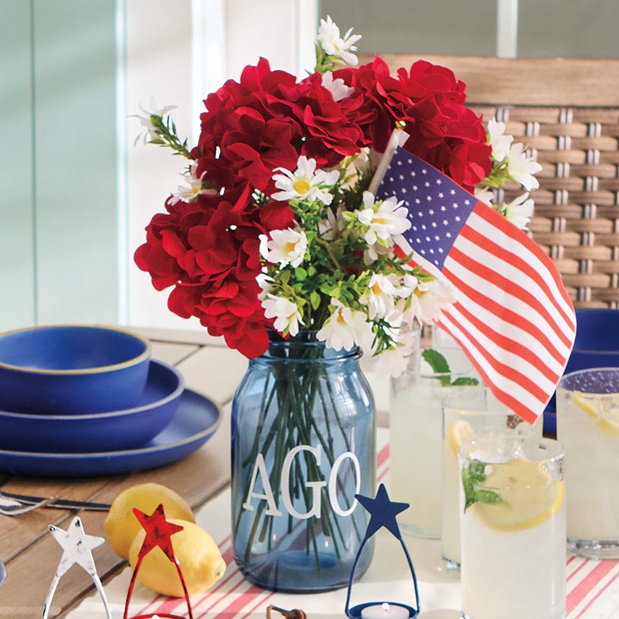 Personalized Outdoor Patriotic Arrangement, , large