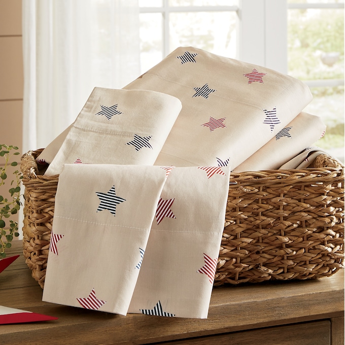 Americana Cotton Sheet Set, , large