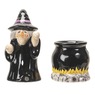 Witch and Cauldron Salt & Pepper Shakers, Black, large