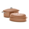 Set of 2 Oval Roasters, , large