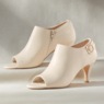 Peep-Toe Buckle Shootie, , large