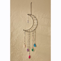 Geode Moon Wall Hanging, , large