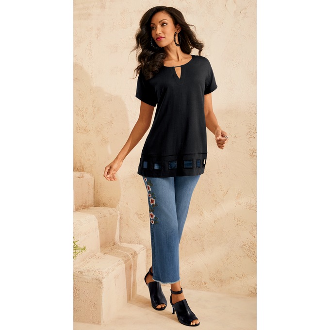 Fleur Full-Leg Crop Jean, , large