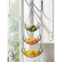 3-Tier Oval Hanging Baskets, , large