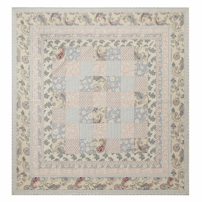 Abriana Oversized Quilt, Blue, large