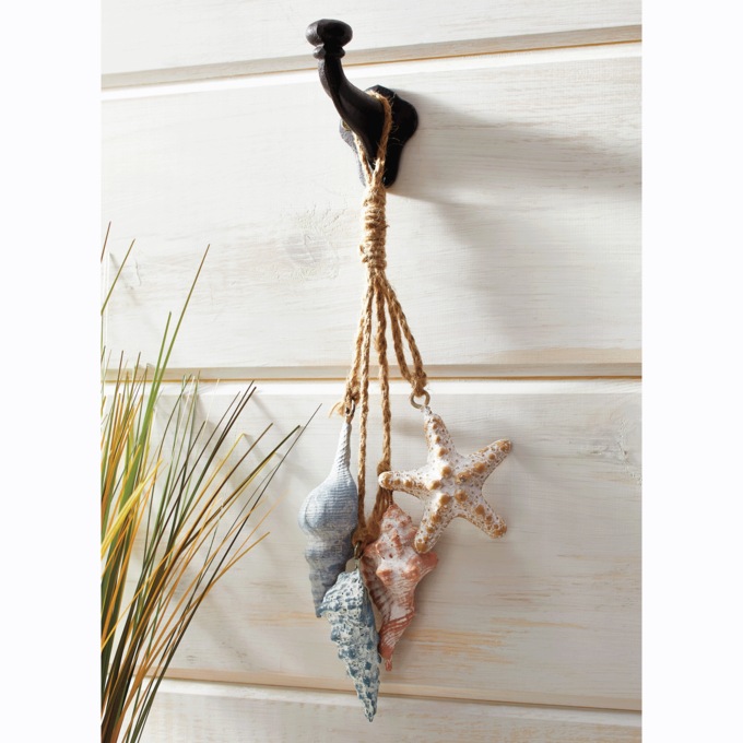 Set of 4 Hanging Shells Décor, , large