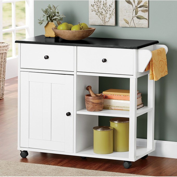 Katie Small Kitchen Cart with Storage, , large