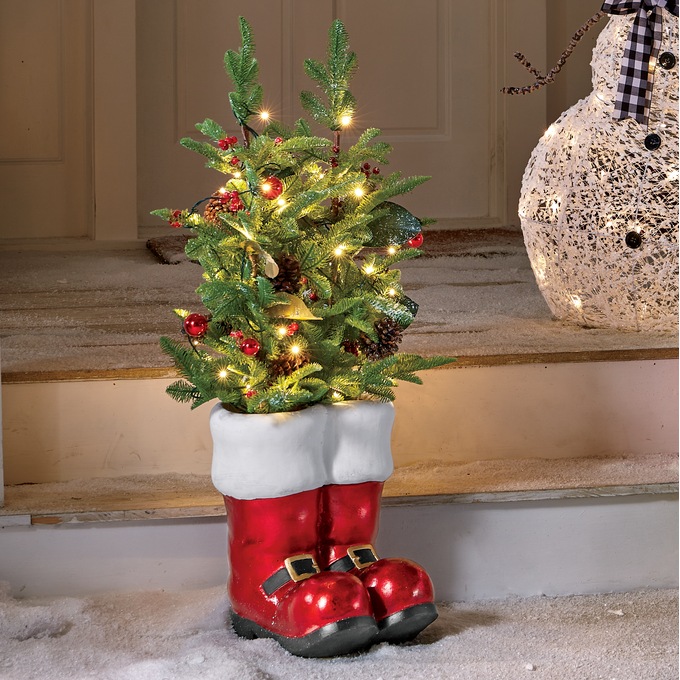 Holiday Tree in Santa Boots, , large