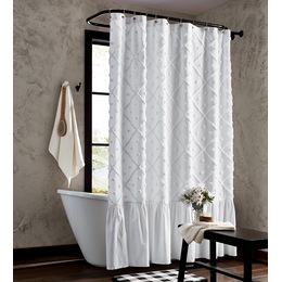 Cate Chenille Shower Curtain, , large