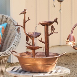 Tabletop Bird Fountain, , large