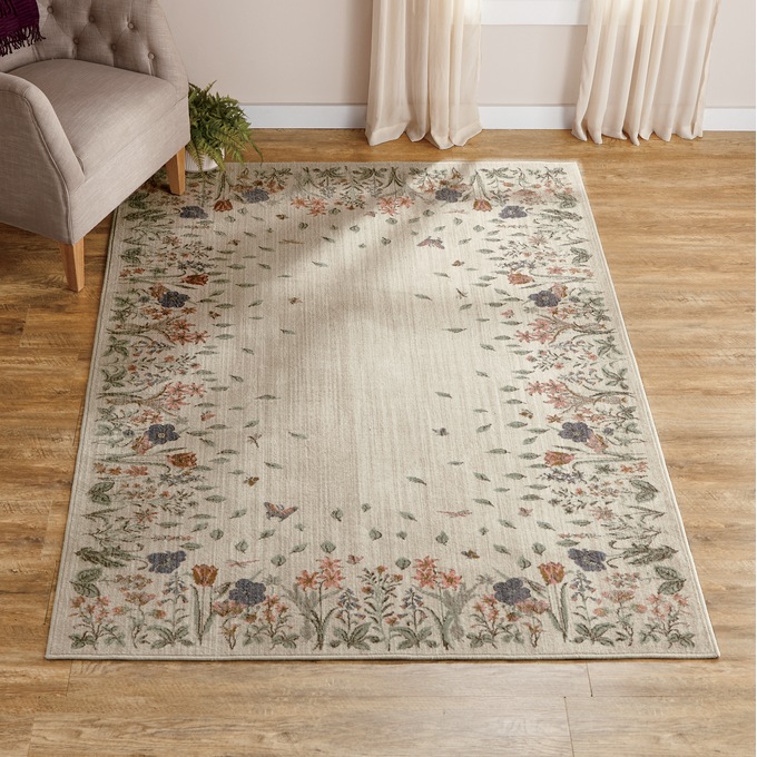 Garden Butterfly Rug, , large