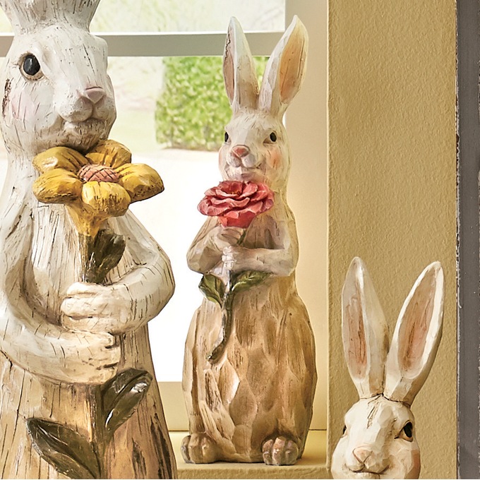 Small Bunny with Flower, , large