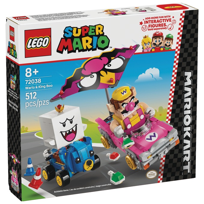 LEGO Super Mario Mario Kart Wario & King Boo, , large