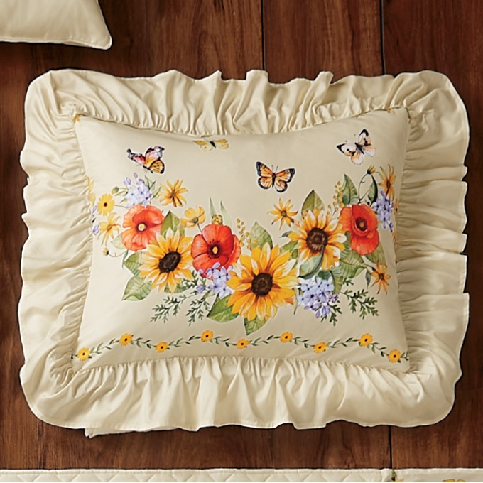 Harvest Floral Sham, , large