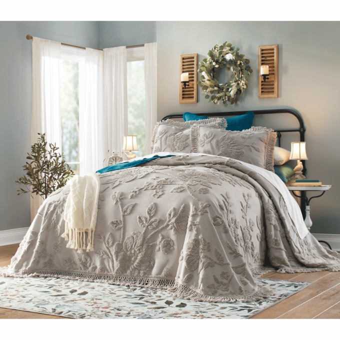 Floral Washable Rug, , large