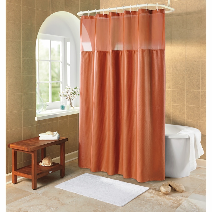 Serene Snap Shower Curtain, , large