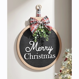 Merry Christmas Ornament Wall Sign, , large