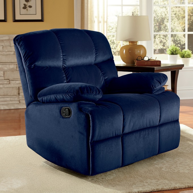 Microfiber Swivel Rocker Recliner, , large