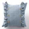 Faux-Denim Accent Pillow, , large