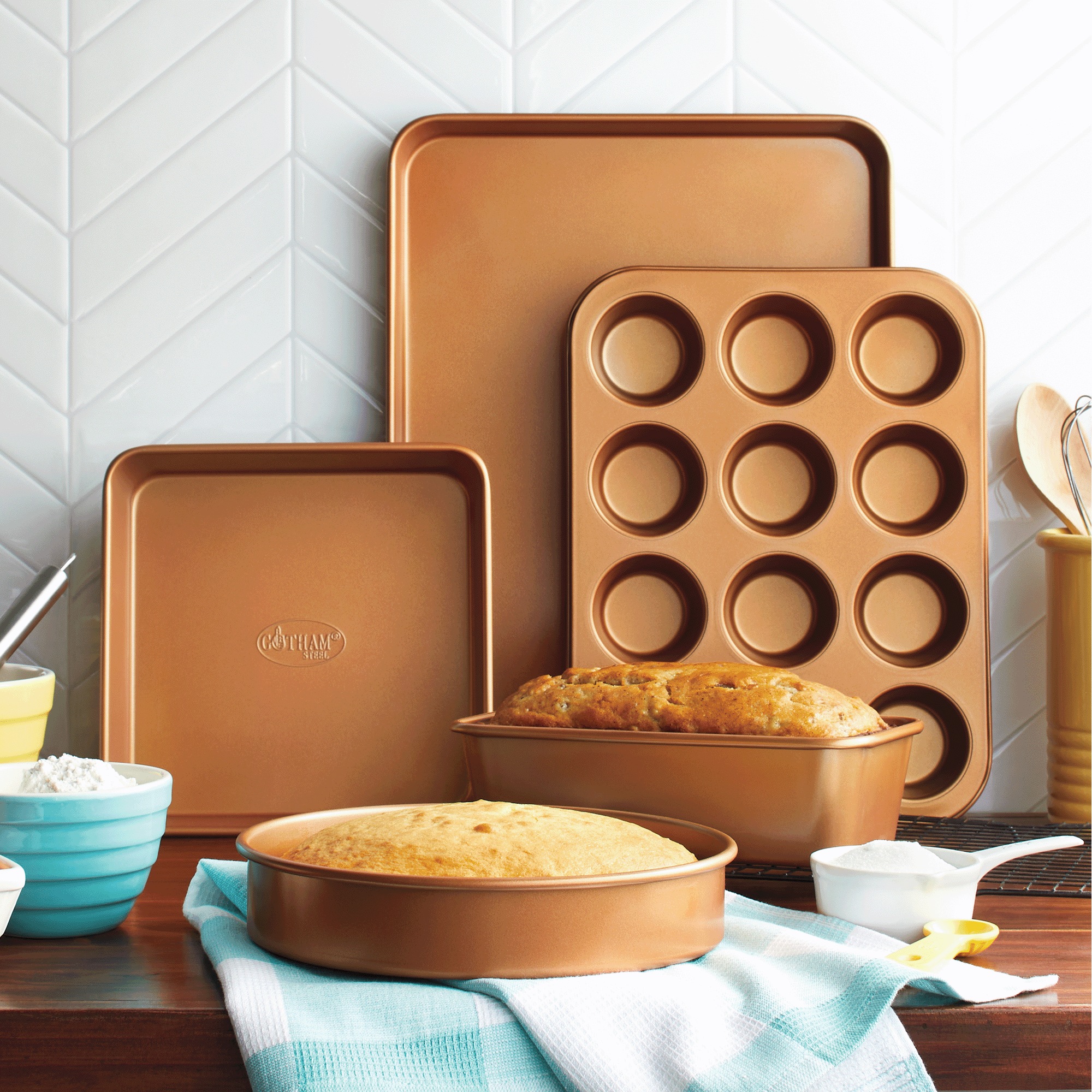 5-Piece Gotham Steel Bakeware Set, , large