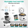 Rice Robot Compact Rice Cooker with Color Coded System, White, large