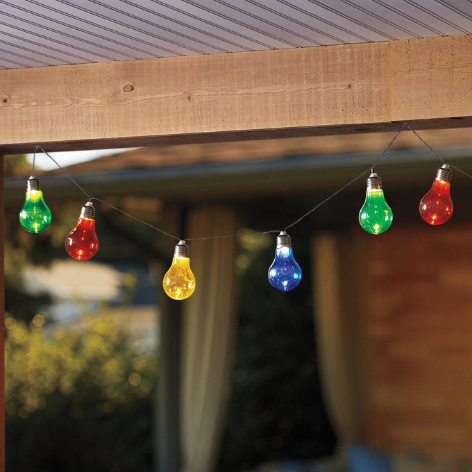 Solar Multicolored String Light, , large