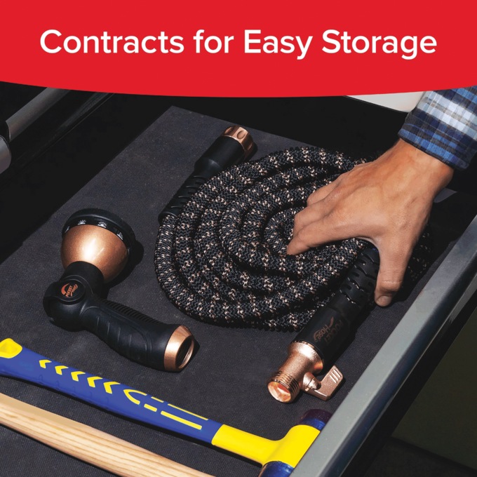 Copper Bullet Expanding 25-Foot Garden Pocket Hose, , large